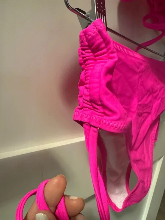 Women’s Hot Pink Two-Piece Swim Set - Classic Bikini - Picture 3 of 10